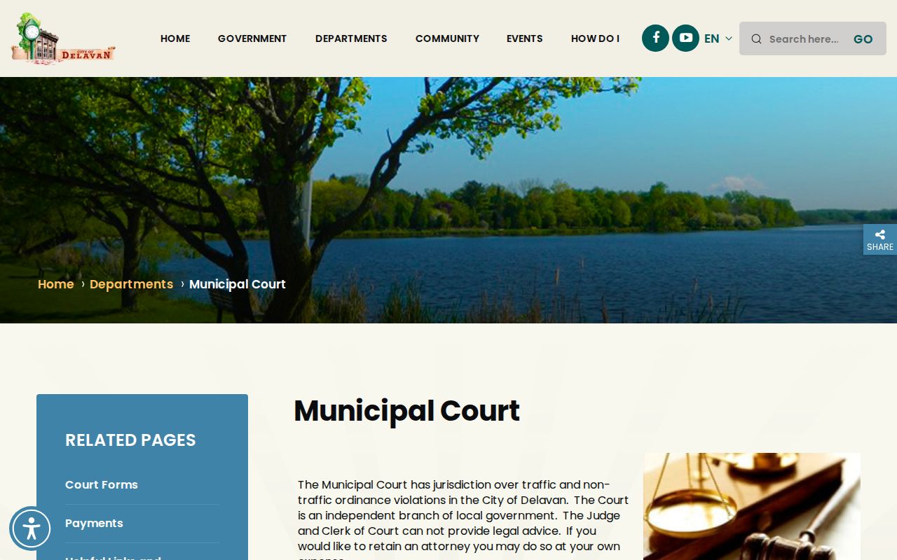 Delavan court records and municipal court office information